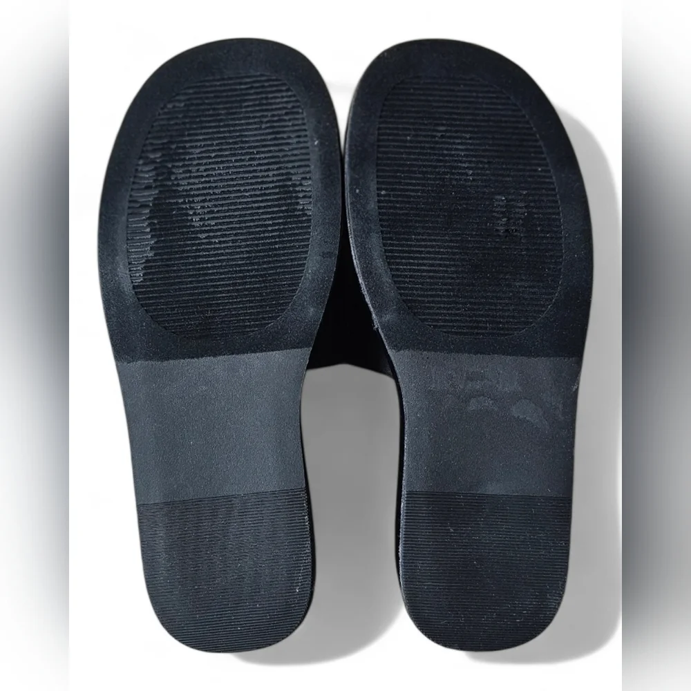 Madden Girl Women’s Black Platform Slide Sandals Size 11M